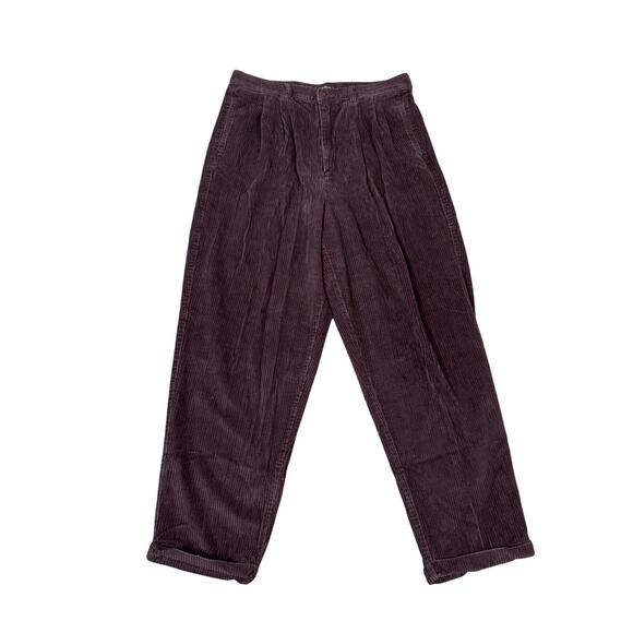 Eddie Bauer Corduroy Straight Leg Brown Pants US Women's 16 Plus - Picture 1 of 5